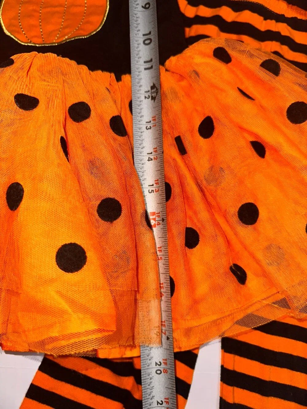 Counting Daisies Girls Halloween Cat Pumpkin Tutu outfit Set Black Orange 4T 675